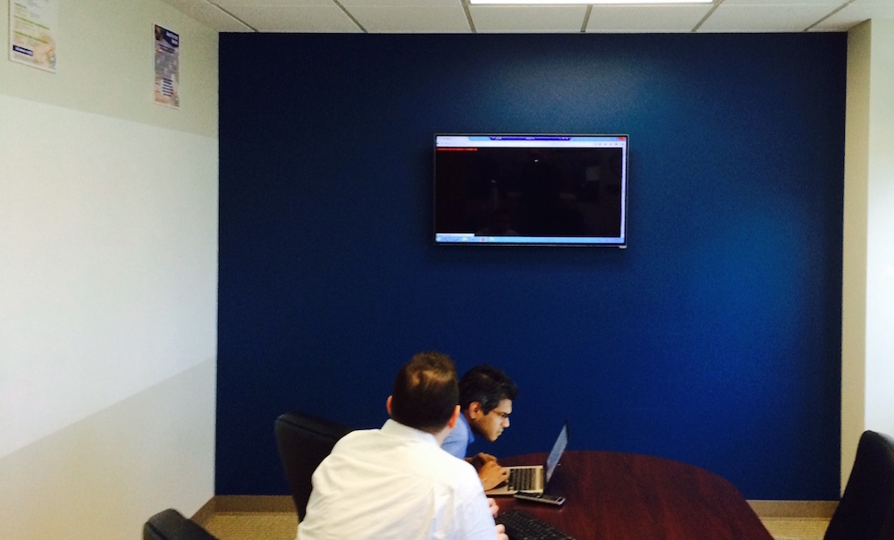 Picture of the old conference room prior to our office makeover