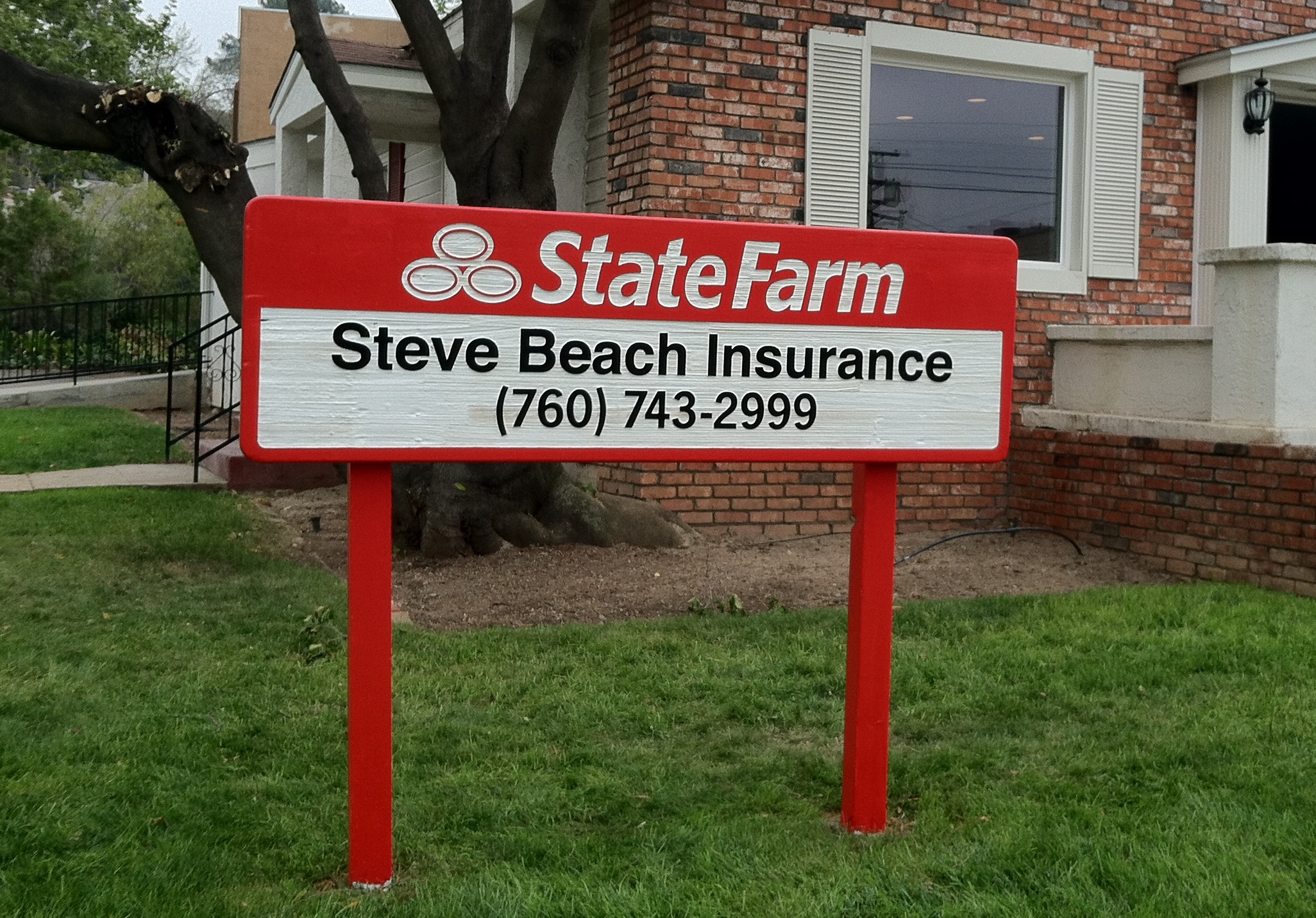 sandblast sign san diego, custom sandblast ground sign