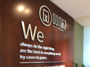law firm lobby signs