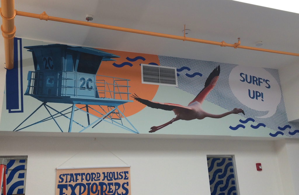 vinyl graphics wall sign