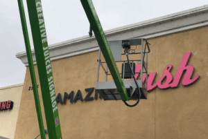 Sign removal in San Diego